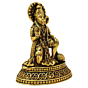 Small Lord Hanuman Brass Statue for Home Temple, Puja Room & Spiritual Decor BH09239