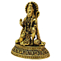 Small Lord Hanuman Brass Statue for Home Temple, Puja Room & Spiritual Decor BH09239
