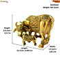 Brass Cow & Calf Statue KBH09242