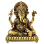 Brass Ganesha Idol KBH09244