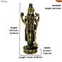 Brass Vishnu Standing Idol KBH09254