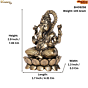 Brass Ganesha Idol KBH09258