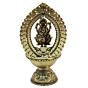 Lord Ganesha Brass Oil Lamp for Puja, Home Temple & Festival Decoration, BH09264