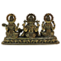 Brass Ganesh, Laxmi and Saraswati Statue KBH09270
