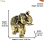Brass Elephant 4 Inch KBH09273