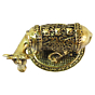 Brass Cow with Calf Statue Idol KBH09274