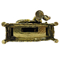 Brass Ganesha Sitting On Sofa 4 Inch KBH09275