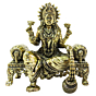 Brass Lakshmi Sitting On Sofa 4 Inch KBH09276