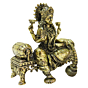 Brass Lakshmi Sitting On Sofa 4 Inch KBH09276