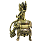 Brass Lakshmi Sitting On Sofa 4 Inch KBH09276