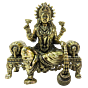Brass Lakshmi Sitting On Sofa 4 Inch KBH09276