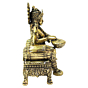 Brass Sarasvati Sitting On Sofa 4 Inch KBH09277