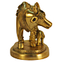 Brass Cow & Calf Statue KBH09292