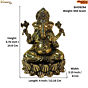 Brass Ganesha Statue KBH09294