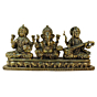 Brass Laxmi-Ganesh-Saraswati Statue 3 Inch KBH09299