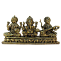 Brass Laxmi-Ganesh-Saraswati Statue 3 Inch KBH09299