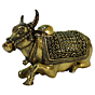 Brass Nandi statue KBH09301