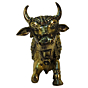 Brass Nandi statue KBH09301