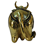 Brass Nandi statue KBH09301