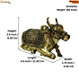 Brass Nandi statue KBH09301