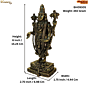 Brass Tirupati Balaji 6 Inch KBH09305