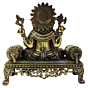 Brass Sofa Ganesha Idol  KBH09307