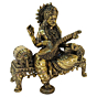 Brass Sofa Saraswati Idol  KBH09308