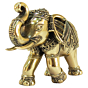 Brass Elephant Statue 4 Inch KBH09345