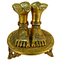 Brass Lakshmi Charan Paduka  8 Inch KBH09363
