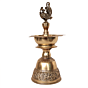 Brass Bird Deepak | Traditional Brass Oil Lamp with Bird Design for Pooja BH09372