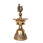Brass Bird Deepak | Traditional Brass Oil Lamp with Bird Design for Pooja BH09372