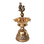 Brass Bird Deepak | Traditional Brass Oil Lamp with Bird Design for Pooja BH09372