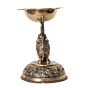 Brass Elephant Deepak | Decorative Brass Oil Lamp with Elephant Design for Pooja BH09373