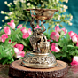 Brass Elephant Deepak | Decorative Brass Oil Lamp with Elephant Design for Pooja BH09373