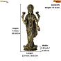 Brass Laxmi Idol  4 Inch KBH09375