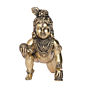 Brass Bal Krishna Idol KBH09380