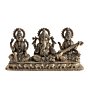  Brass Ganesh Lakshmi Saraswati Murti for Home Temple, Office & Gift BH09382