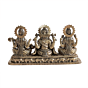  Brass Ganesh Lakshmi Saraswati Murti for Home Temple, Office & Gift BH09382