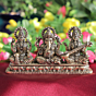 Brass Ganesh Lakshmi Saraswati Murti for Home Temple, Office & Gift BH09382