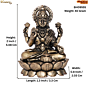 Brass Laxmi Idol  2 Inch KBH09555