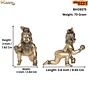 Brass Bal Krishna Height 3 Inch KBH09575