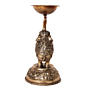 Decorative Brass Oil Lamp with Elephant Design for Pooja BH09581