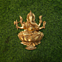 Brass Ganesha Wall Hanging 12 Inch KBH09589