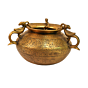 Brass Pot With Chain 7 Inch KBH09593