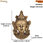 Brass Tara Devi face Wall Hanging KBH09632