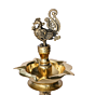 Brass Peacock Diya or Oil Lamp KBH09675