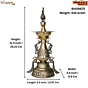 Brass Peacock Diya or Oil Lamp KBH09675