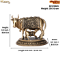 Brass Cow & Calf Statue KBH09685