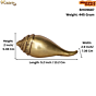 Brass Shankh Height 2 Inch KBH09687