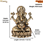 Brass Ganesha Idol KBH09715